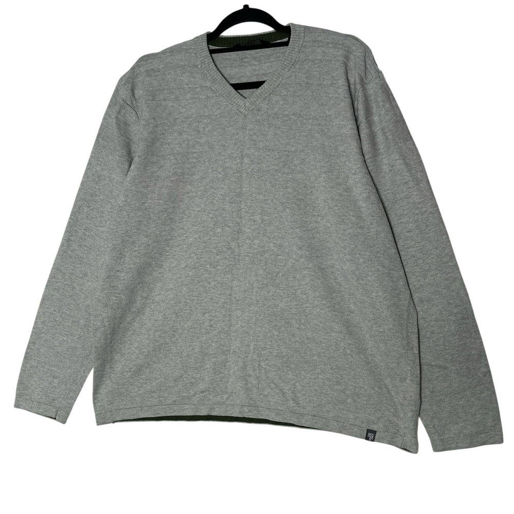 The North Face Sweater Top Men plus Size XXL Gray Pullover Outdoor Stretch‎